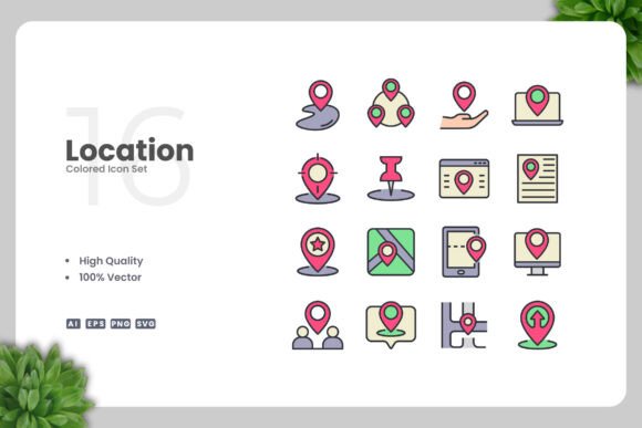 Location Colored Icons: A Versatile Graphic Asset for Modern Content Design