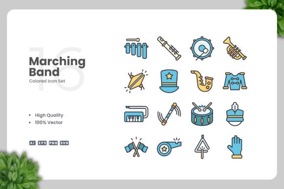 Marching Band Colored Icons: A Designer's Review
