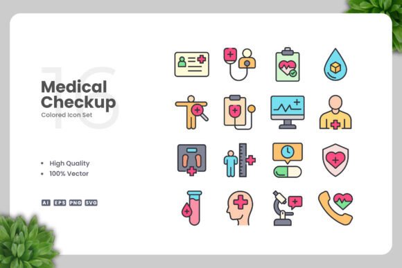 Medical Checkup Colored Icons: A Designer's Real-World Review