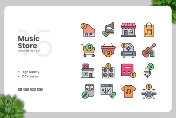 Music Store Colored Icons: A Designer's Real-World Embroidery Review