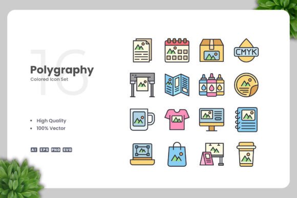 Polygraphy Colored Icons: A Designer's Review