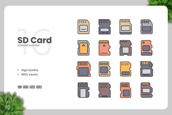SD Card Colored Icons: A Practical Review for Graphics and Icons Sellers