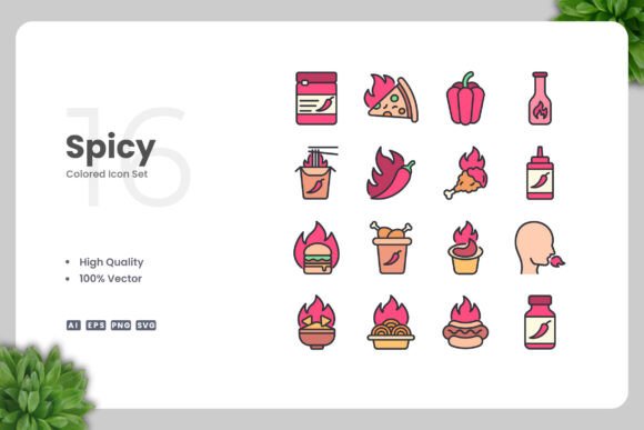 Spicy Colored Icons Review for Embroidery Projects