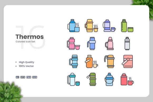 Thermos Colored Icons: A Designer's Review for Real Embroidery Work