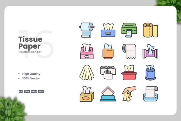 Tissue Paper Colored Icons: Fresh Graphics for Modern Blogs
