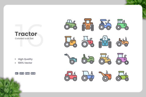 Tractor Colored Icons: A Designer's Real-World Embroidery Review